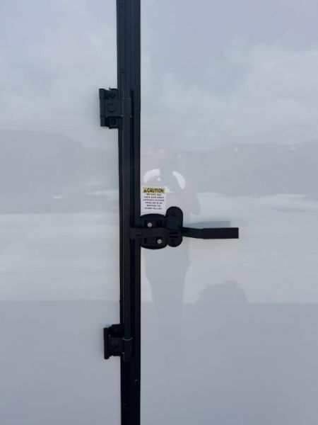 New 8.5x24 Titanium Cargo Trailer - White Blackout Enclosed Trailer