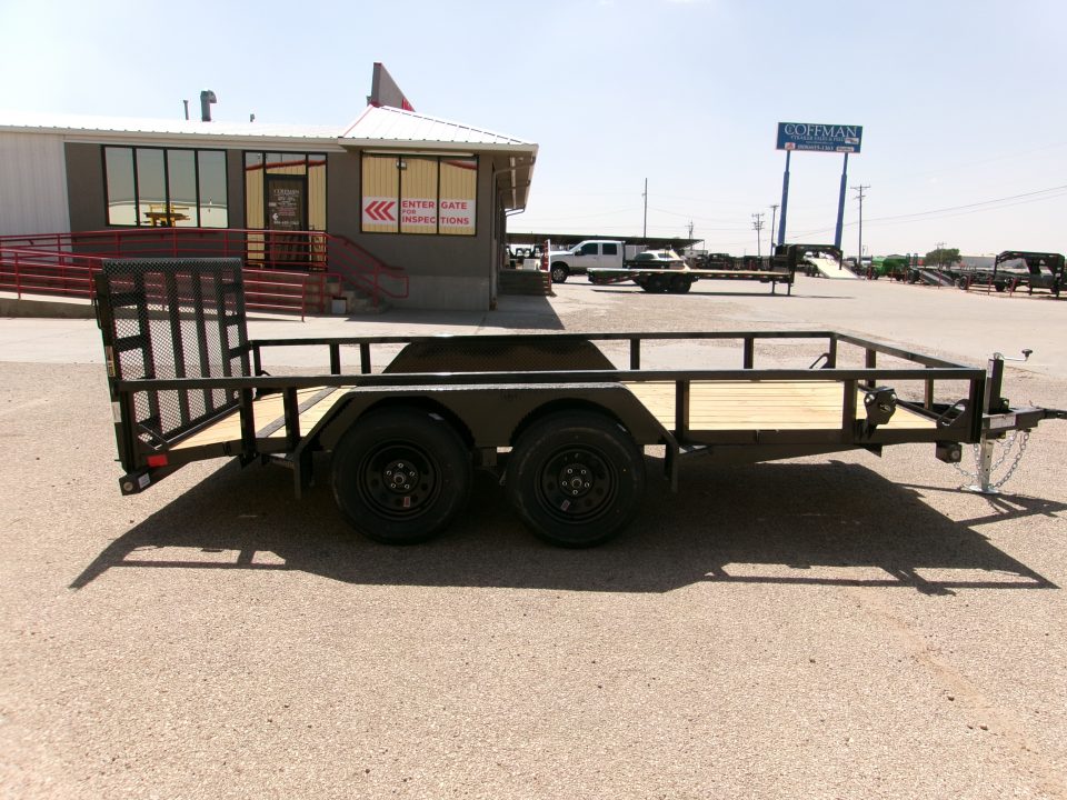 New 2026 Load Trail 77x14 Tandem Utility w/ 2'Dove & 3' Ramp Gate 7k