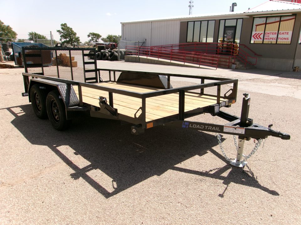 New 2026 Load Trail 77x14 Tandem Utility w/ 2'Dove & 3' Ramp Gate 7k