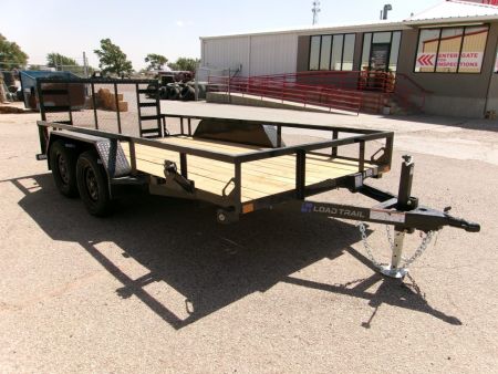 New 2026 Load Trail 77x14 Tandem Utility w/ 2'Dove & 3' Ramp Gate 7k