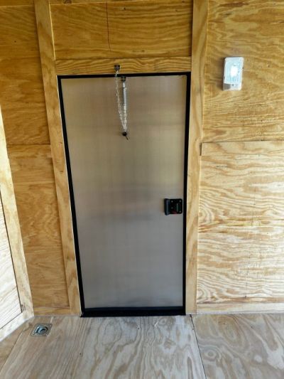 New 2026 7X12 Enclosed Trailer-3500LB Single Axle-7'ft Interior-White Poly-Blackout