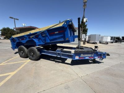 New 2026 Diamond C Trailers LPT207L14X82 7FT X 14FT 15.5K GVW Dump Trailer