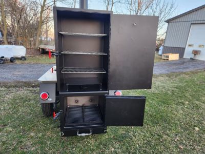 New 2026 Meadow Creek TS250 Smoker BBQ Grill Trailer