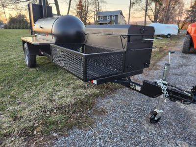 New 2026 Meadow Creek TS250 Smoker BBQ Grill Trailer
