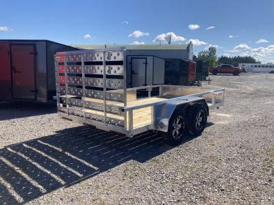 New 2026 QSA 80"x12' Aluminum UTV Trailer