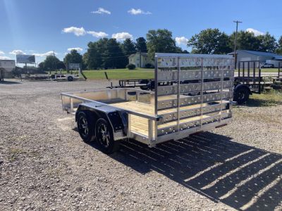 New 2026 QSA 80"x12' Aluminum UTV Trailer