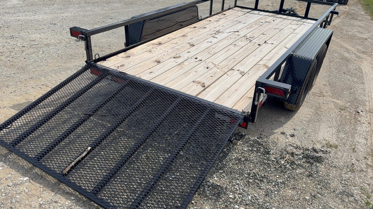New 2026 Down 2 Earth Trailers DTE7614UT35B Utility Trailer / 76"x14' / TUBE RAIL / SEALED LIGHTS