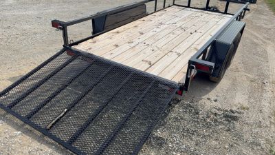 New 2026 Down 2 Earth Trailers DTE7614UT35B Utility Trailer / 76"x14' / TUBE RAIL / SEALED LIGHTS