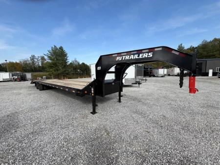 New 2026 PJ Trailers 102X40 GOOSENECK 25K GVWR (MEGA RAMPS) Flatbed Trailer