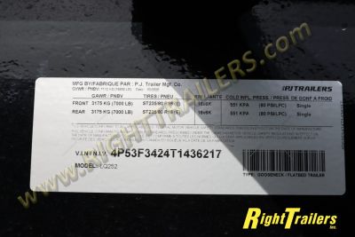 New 2026 8.5X25 PJ Gooseneck Equipment Trailer