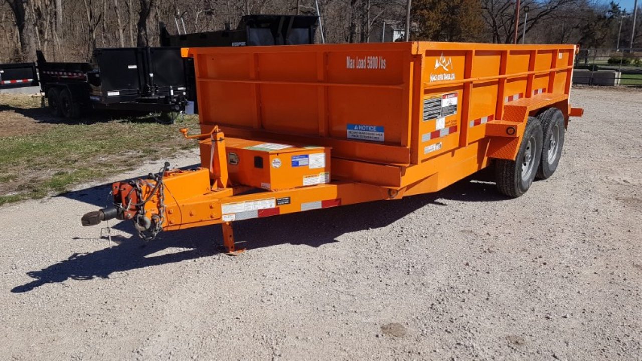 Used 2022 Snake River 82x14 Scissor Dump14K Dump Trailer