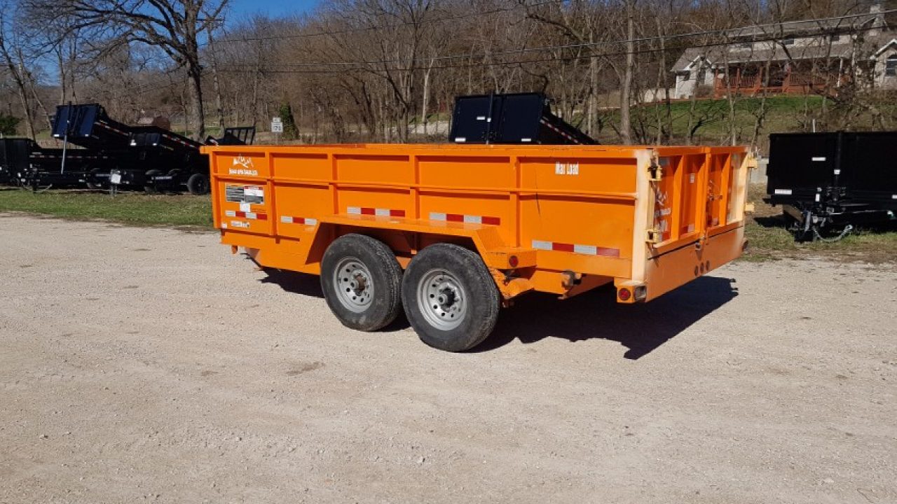 Used 2022 Snake River 82x14 Scissor Dump14K Dump Trailer