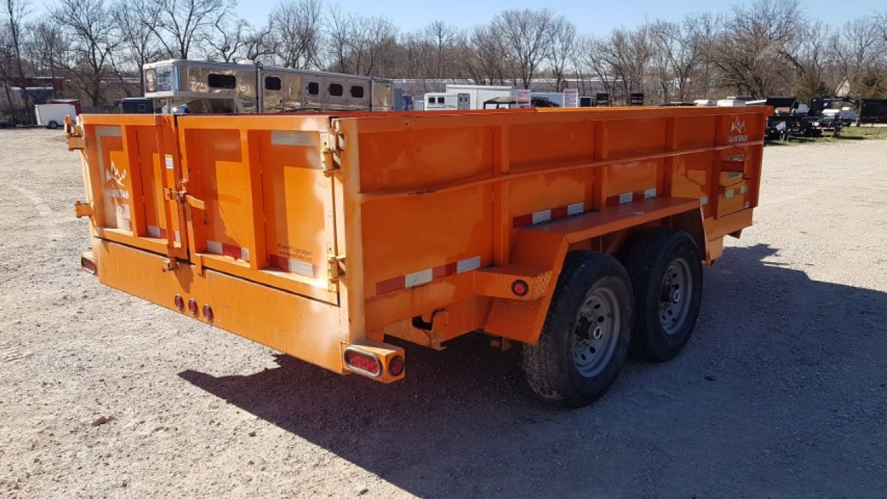 Used 2022 Snake River 82x14 Scissor Dump14K Dump Trailer