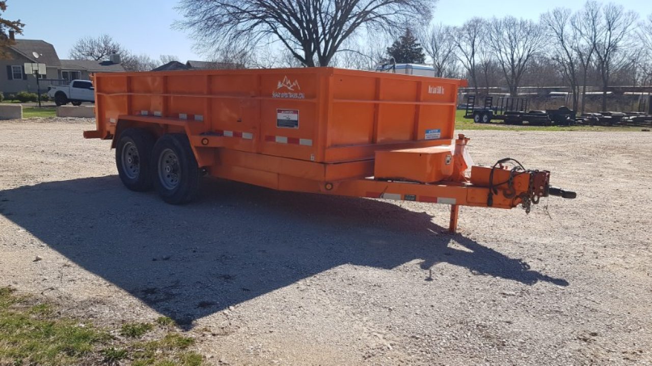 Used 2022 Snake River 82x14 Scissor Dump14K Dump Trailer