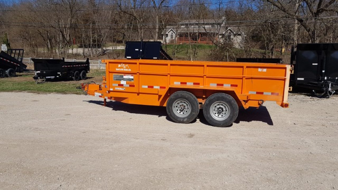 Used 2022 Snake River 82x14 Scissor Dump14K Dump Trailer