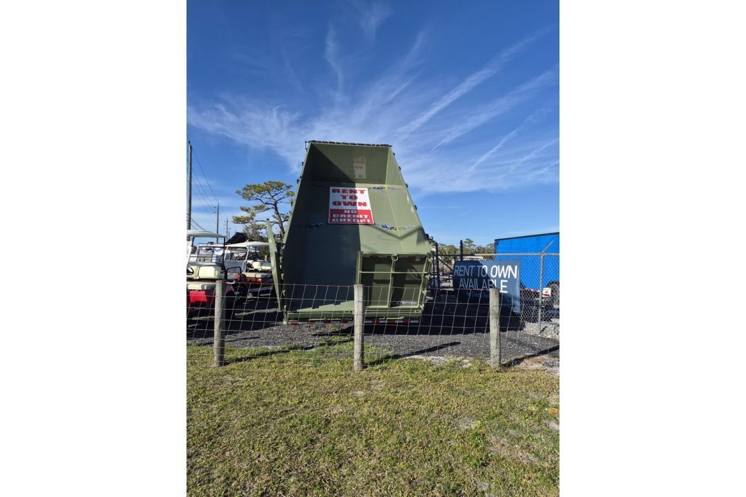 Used 2026 Panther Cargo 20K GVWR Gooseneck Dump Trailer – 8.5x20 Army Green Heavy-Duty Hauler Dump Trailer