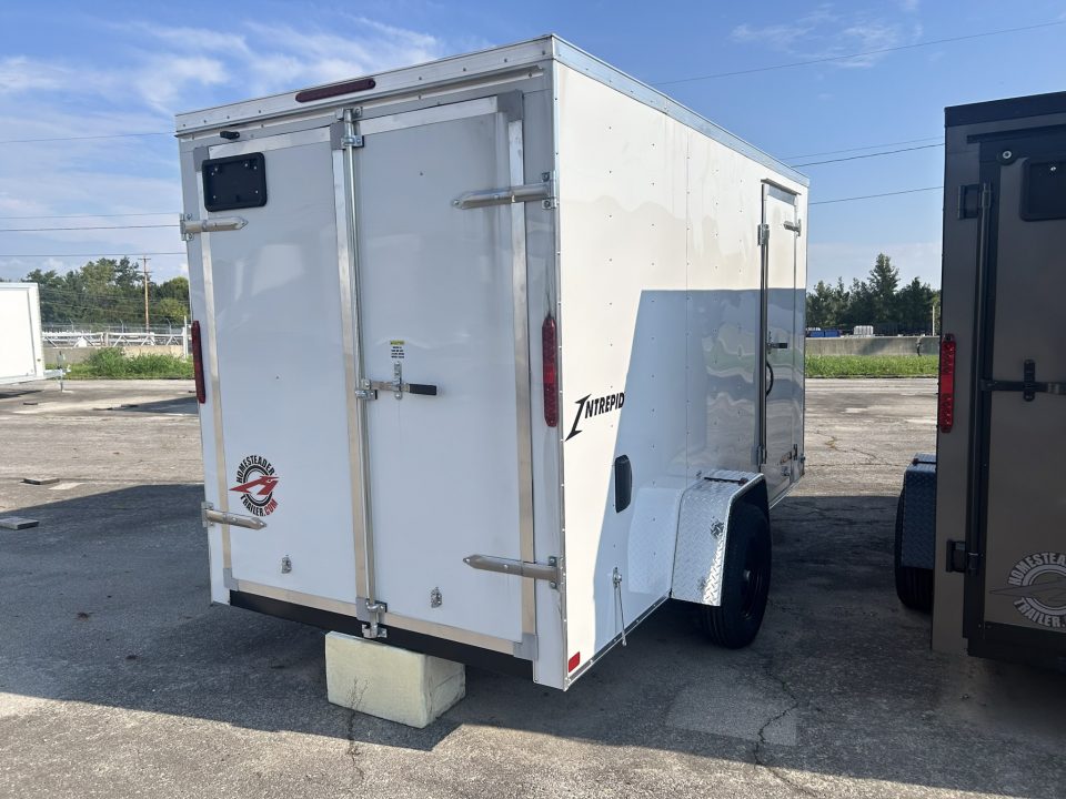 New 2026 Homesteader Trailer 6 X 12 FT INTREPID CARGO TRAILER BARN DOOR 6 FT 6 IN INT HT