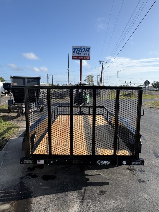 New 2026 GPS Utility Trailer 6x12 TA with tube top and ramp