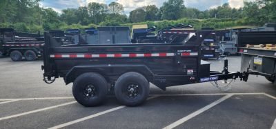 New 72in x 10 Sure-Trac Low-Pro Single Ram Dump Trailer 10k***Stab Jacks