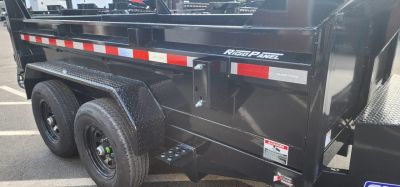 New 72in x 10 Sure-Trac Low-Pro Single Ram Dump Trailer 10k***Stab Jacks