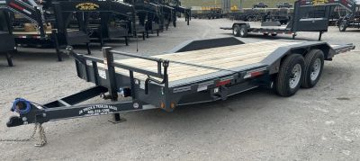 New 2026 East Texas Trailers 102 x20' Bumperpull Machine Gray Tilt Trailer