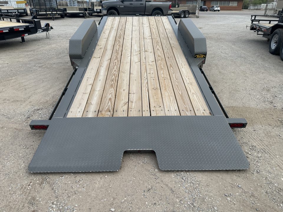 New 2026 East Texas Trailers 83"x20' Bumper Pull Charcoal Metallic Tilt Trailer