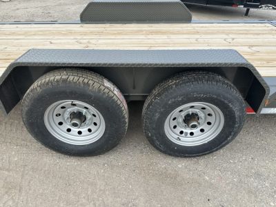 New 2026 East Texas Trailers 83"x20' Bumper Pull Charcoal Metallic Tilt Trailer