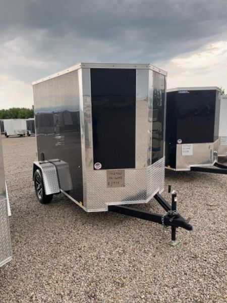 New 2026 Impact Trailers Quake 5x8 3K Ramp Door V-Nose