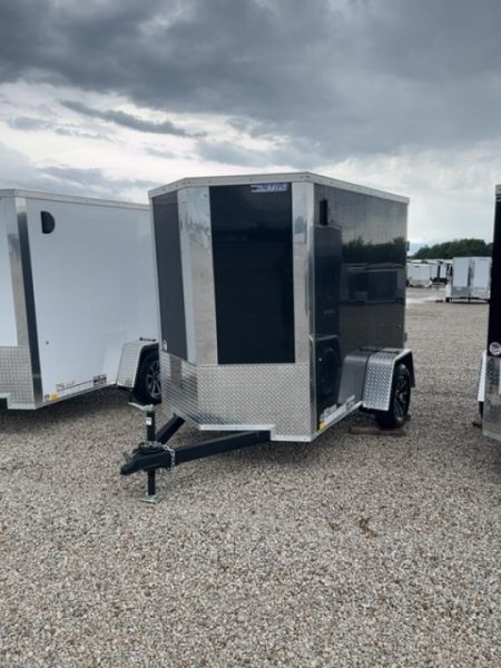 New 2026 Impact Trailers Quake 5x8 3K Ramp Door V-Nose
