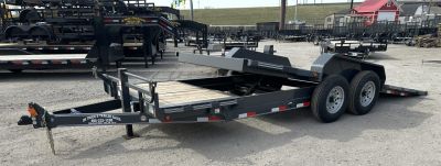 New 2026 East Texas Trailers 83"x20' Bumper Pull Machine Gray Tilt Trailer