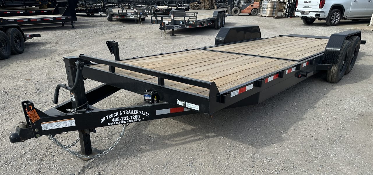 New 2026 Down 2 Earth Trailers 82"x24' Bumper Pull with 7ks axles Tilt Trailer