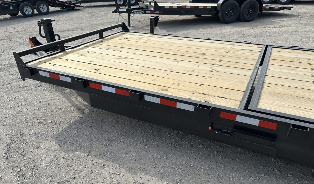 New 2026 Down 2 Earth Trailers 82"x24' Bumper Pull with 7ks axles Tilt Trailer