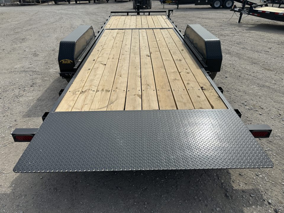 New 2026 Down 2 Earth Trailers 82"x24' Bumper Pull with 7ks axles Tilt Trailer