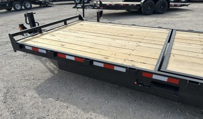 New 2026 Down 2 Earth Trailers 82"x24' Bumper Pull with 7ks axles Tilt Trailer