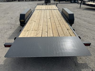 New 2026 Down 2 Earth Trailers 82"x24' Bumper Pull with 7ks axles Tilt Trailer