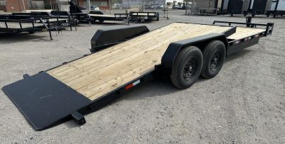 New 2026 Down 2 Earth Trailers 82"x24' Bumper Pull with 7ks axles Tilt Trailer