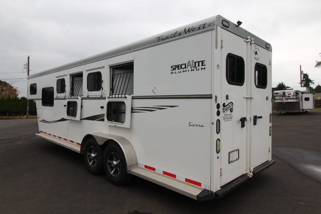 Used 2015 Trails West Sierra Extra Tall 5x5 Comfort Package "weekender" - 4 Horse Trailer