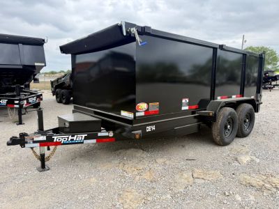 New 2026 Top Hat Trailers DE14-14x83 w/ 4' Tall Sidewalls Dump Trailer