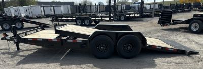 New 2026 Down 2 Earth Trailers 82"x20' Bumper Pull with 7ks axles Tilt Trailer