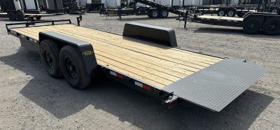 New 2026 Down 2 Earth Trailers 82"x22' Bumper Pull Full Power Tilt Trailer