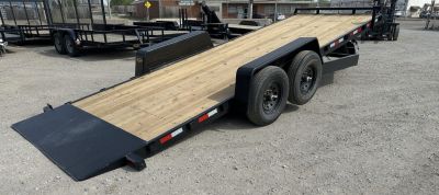New 2026 Down 2 Earth Trailers 82"x22' Bumper Pull Full Power Tilt Trailer