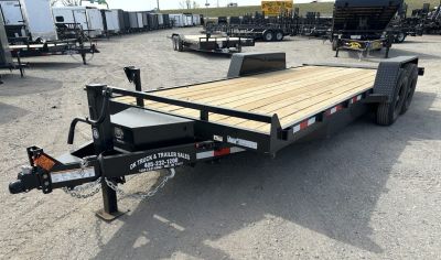 New 2026 Down 2 Earth Trailers 82 x20' Bumper Pull Full Power Tilt Trailer