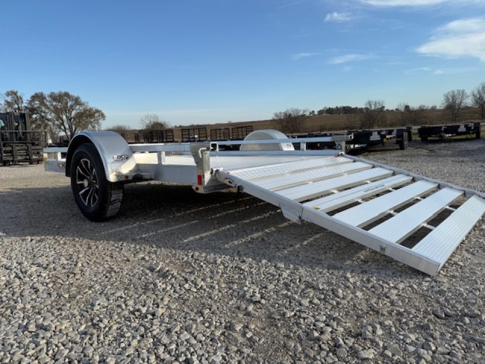 New 2026 H&H Aluminum 78"x12' 3k Low Side Utility Trailer