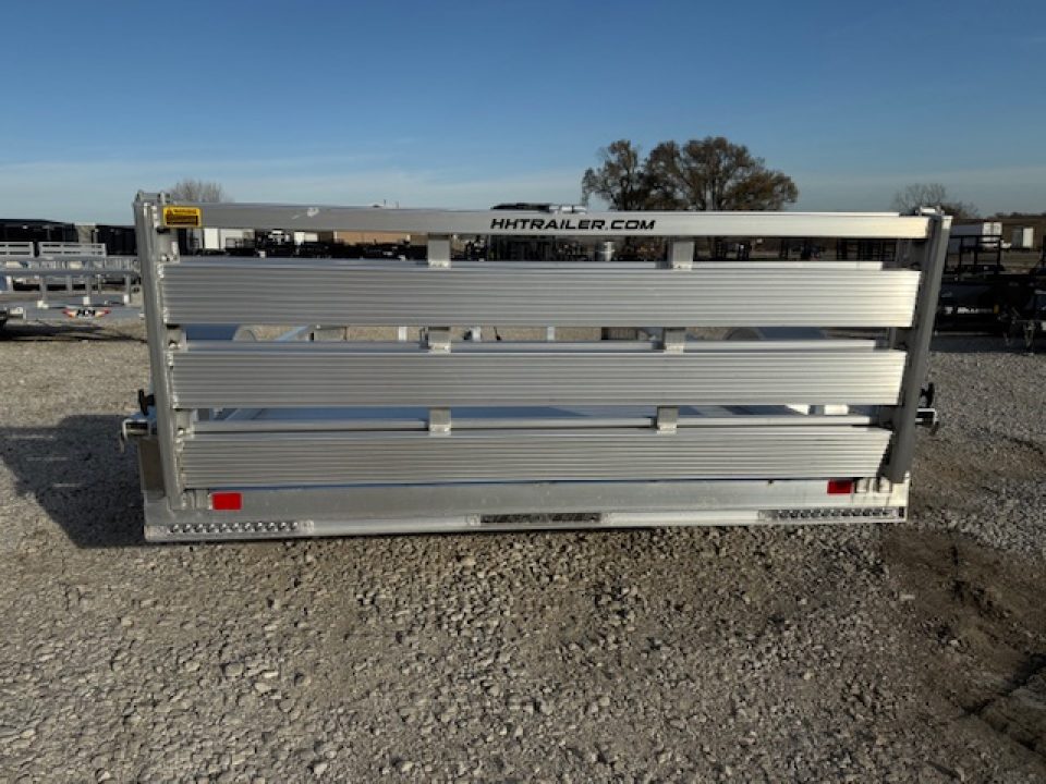 New 2026 H&H Aluminum 78"x12' 3k Low Side Utility Trailer