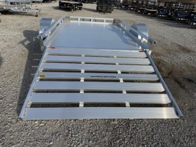 New 2026 H&H Aluminum 78"x12' 3k Low Side Utility Trailer