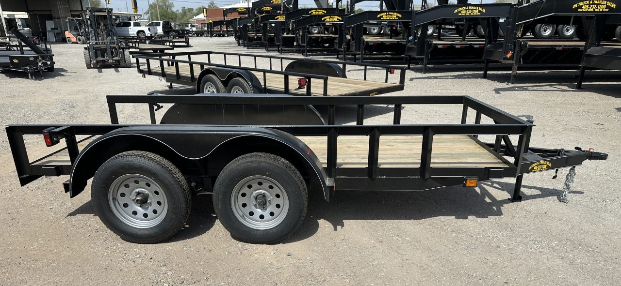 New 2026 Road Boss 5'x12' Tandem Axle Bumper Pull Basic Utility Trailer