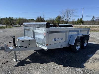 New 2026 BWISE DT612LP-LE-10 Galvanized Dump Trailer