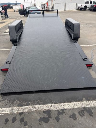New 2026 TRU Gravity Tilt Car / Racing Trailer 14,000 GVWR DIAMOND PLATE DECK
