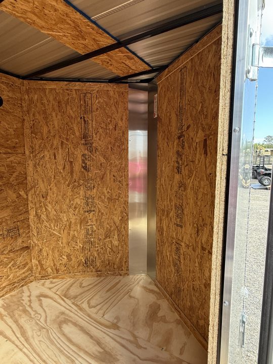 New 2026 Cargo Craft 6 X 12 Enclosed White Trailer with Side Door Drip Edge & Ladder Rack Cargo / Enclosed Trailer (N051041)