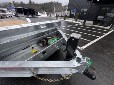 New 2026 Triumph galvanized 7x22 (16+6) Gravity Tilt w/ Stationary Deck/ Hydro Jack - 16k GVW